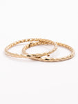 Newborn Swirl Yellow Gold Bangle