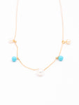 All Around Dancing Pearl & Turquoise Necklace