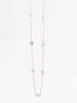 Diamond By The Yard White Gold Necklace