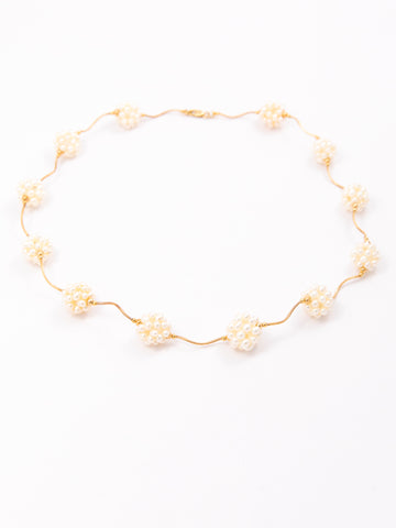 Braided Pearls Necklace