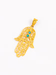 Hamsa Pendant With Turquoise