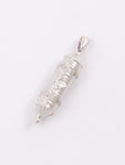 White Gold And Diamonds Mezuzah