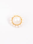 Round Pearl With Pearls All Around Pin